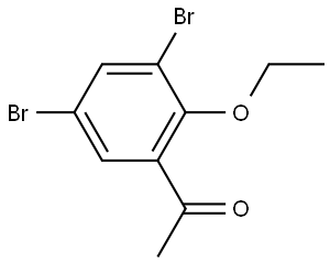 1-(3,5-dibromo-2-ethoxyphenyl)ethanone Structure