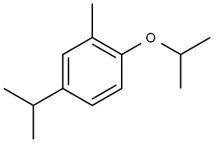 2-Methyl-1-(1-methylethoxy)-4-(1-methylethyl)benzene Structure