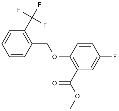 methyl 5-fluoro-2-((2-(trifluoromethyl)benzyl)oxy)benzoate Structure