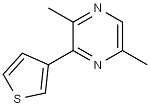 2,5-Dimethyl-3-(thiophen-3-yl)pyrazine Structure