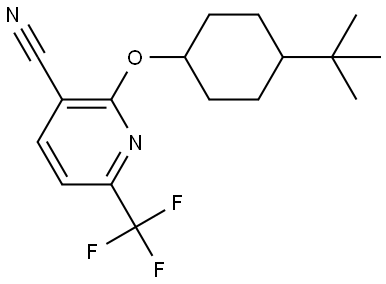 2-[[4-(1,1-Dimethylethyl)cyclohexyl]oxy]-6-(trifluoromethyl)-3-pyridinecarbon... Structure