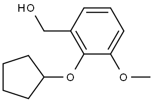 2-(Cyclopentyloxy)-3-methoxybenzenemethanol Structure