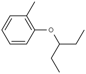 1-(1-Ethylpropoxy)-2-methylbenzene Structure