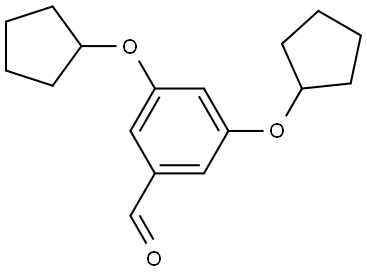 3,5-Bis(cyclopentyloxy)benzaldehyde Structure