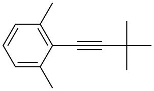 2-(3,3-Dimethyl-1-butyn-1-yl)-1,3-dimethylbenzene Structure