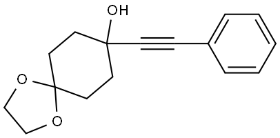 8-(2-Phenylethynyl)-1,4-dioxaspiro[4.5]decan-8-ol Structure