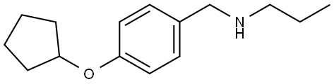 4-(Cyclopentyloxy)-N-propylbenzenemethanamine Structure