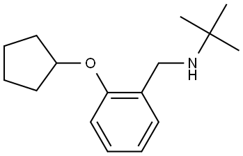 2-(Cyclopentyloxy)-N-(1,1-dimethylethyl)benzenemethanamine Structure