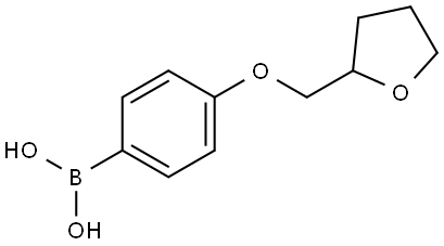 B-[4-[(Tetrahydro-2-furanyl)methoxy]phenyl]boronic acid Structure