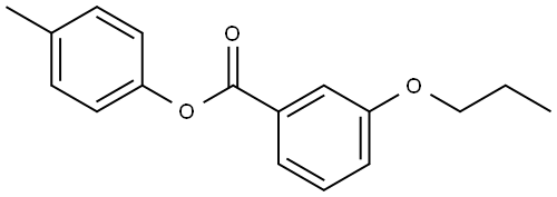 Benzoic acid, 3-propoxy-, 4-methylphenyl ester Structure