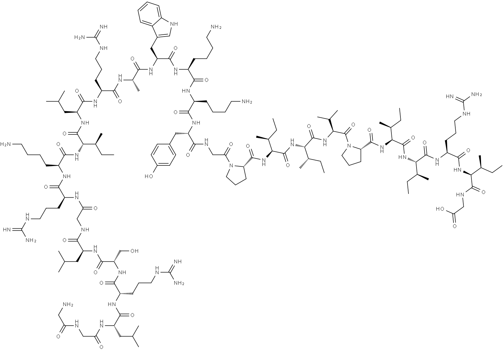 BMAP 28 (bovine) free acid Structure