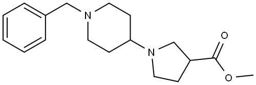 methyl 1-(1-benzylpiperidin-4-yl)pyrrolidine-3-carboxylate Structure