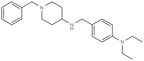 1-benzyl-N-(4-(diethylamino)benzyl)piperidin-4-amine Structure