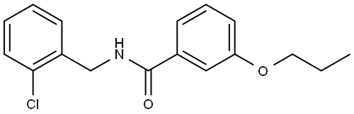 N-[(2-Chlorophenyl)methyl]-3-propoxybenzamide Structure