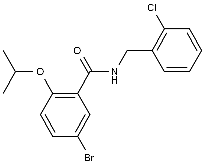 5-Bromo-N-[(2-chlorophenyl)methyl]-2-(1-methylethoxy)benzamide Structure