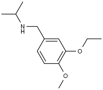 3-Ethoxy-4-methoxy-N-(1-methylethyl)benzenemethanamine 구조식 이미지