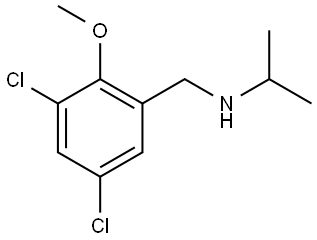 3,5-Dichloro-2-methoxy-N-(1-methylethyl)benzenemethanamine Structure