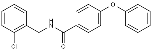 N-[(2-Chlorophenyl)methyl]-4-phenoxybenzamide Structure