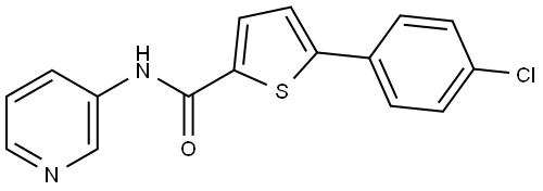 5-(4-Chlorophenyl)-N-3-pyridinyl-2-thiophenecarboxamide Structure