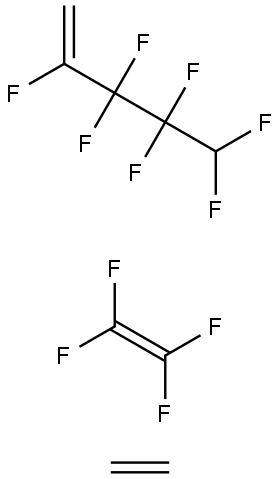 2,3,3,4,4,5,5-Heptafluoro-1-pentene polymer with ethene and tetrafluoroethene Structure