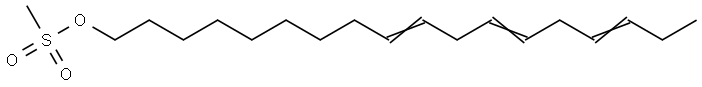 (Z/E) Alpha Linolenyl Methane Sulfate (C18:3) Structure