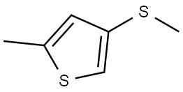 2-methyl-4-(methylthio)thiophene Structure