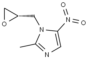 1H-Imidazole, 2-methyl-5-nitro-1-[(2S)-2-oxiranylmethyl]- Structure