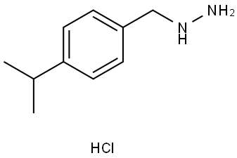 (4-Isopropylbenzyl)hydrazine hydrochloride Structure