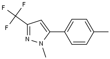 1-methyl-5-(p-tolyl)-3-(trifluoromethyl)-1H-pyrazole Structure