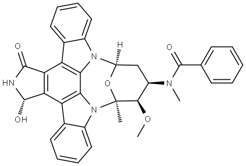 3 Hydroxy Midostaurin Epimer 1 (CGP52421 Epimer 1) Structure