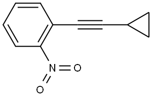 1-(cyclopropylethynyl)-2-nitrobenzene Structure