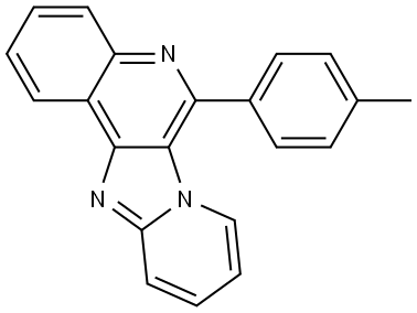 Pyrido[2′,1′:2,3]imidazo[4,5-c]quinoline, 6-(4-methylphenyl)- Structure