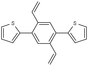 2,2'-(2,5-divinyl-1,4-phenylene)dithiophene Structure