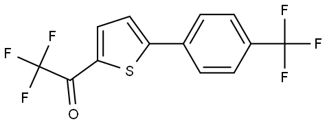 2,2,2-Trifluoro-1-[5-[4-(trifluoromethyl)phenyl]-2-thienyl]ethanone Structure