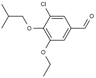 3-Chloro-5-ethoxy-4-(2-methylpropoxy)benzaldehyde Structure