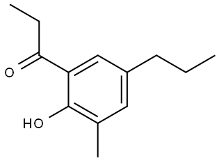 1-(2-Hydroxy-3-methyl-5-propylphenyl)-1-propanone Structure