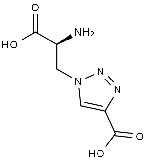 1-[(2S)-2-amino-2-carboxyethyl]-1H-1,2,3-triazole-4-carboxylic acid Structure