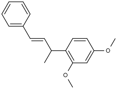 1,3-Dimethoxy-4-[(E)-1-phenylbut-1-en-3-yl]benzene Structure