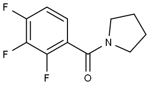 1-Pyrrolidinyl(2,3,4-trifluorophenyl)methanone Structure