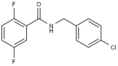 N-[(4-Chlorophenyl)methyl]-2,5-difluorobenzamide Structure