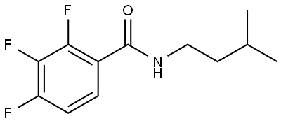 2,3,4-Trifluoro-N-(3-methylbutyl)benzamide Structure