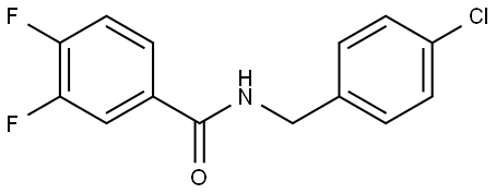 N-[(4-Chlorophenyl)methyl]-3,4-difluorobenzamide Structure