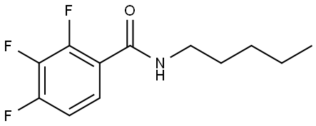 2,3,4-Trifluoro-N-pentylbenzamide Structure