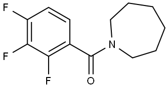 (Hexahydro-1H-azepin-1-yl)(2,3,4-trifluorophenyl)methanone Structure