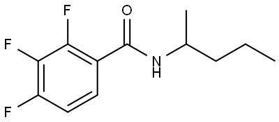 2,3,4-Trifluoro-N-(1-methylbutyl)benzamide Structure