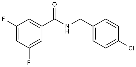 N-[(4-Chlorophenyl)methyl]-3,5-difluorobenzamide Structure