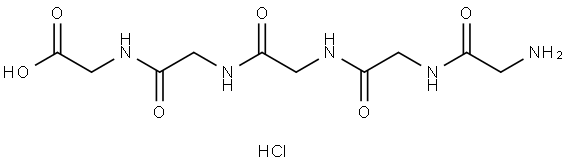 Glycylglycylglycylglycylglycine hydrochloride Structure