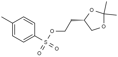 1,3-Dioxolane-4-ethanol, 2,2-dimethyl-, 4-(4-methylbenzenesulfonate), (4S)- Structure