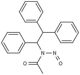 N-nitroso-N-(1,2,2-triphenylethyl)acetamide Structure