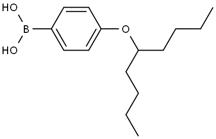 Boronic acid, B-[4-[(1-butylpentyl)oxy]phenyl]- Structure